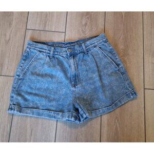 VTG American Eagle Shorts Womens 6, Blue Jean, Retro High Rise 90s, Rolled Hem